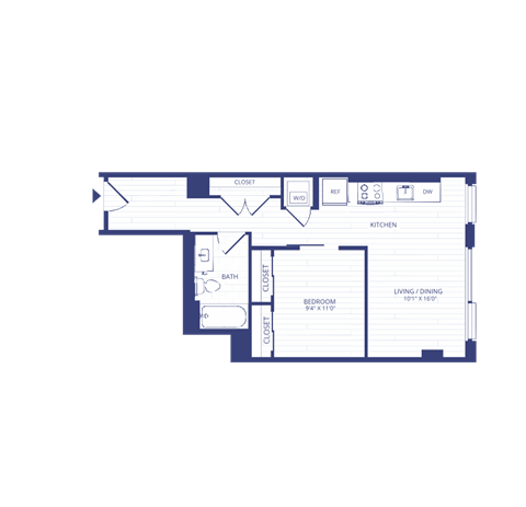 JRC4 floorplan RiverPoint apartments